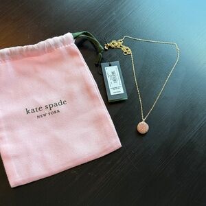 Kate Spade pink macaron pendant NWT